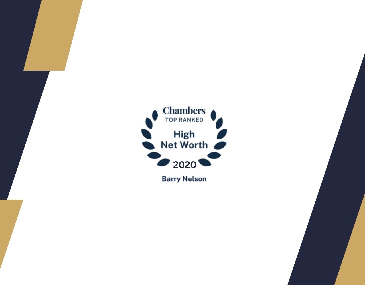 Barry Nelson Awarded Band 1 Ranking in Chambers High Net Worth Guide 2020 article thumbnail